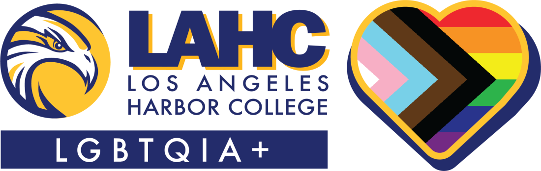 LAHC Pride Center logo with multi-colored heart