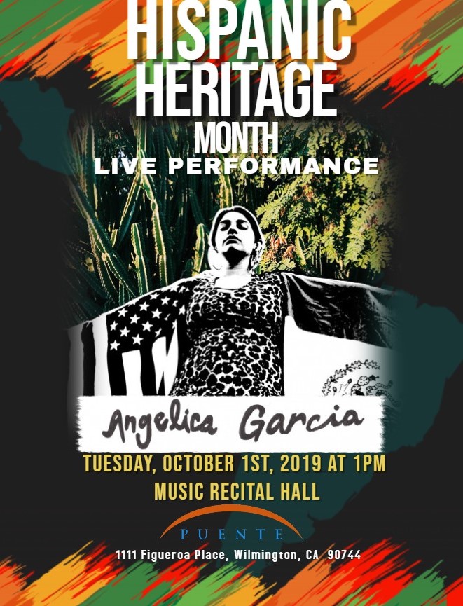 Angelica Garcia Live Perfomance Poster