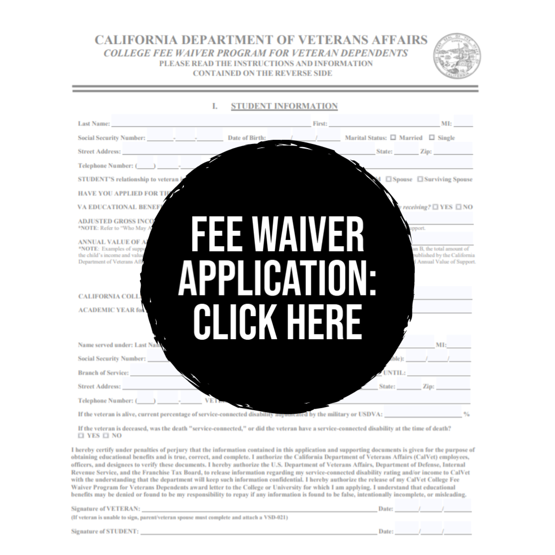 Fee Waiver Application Button