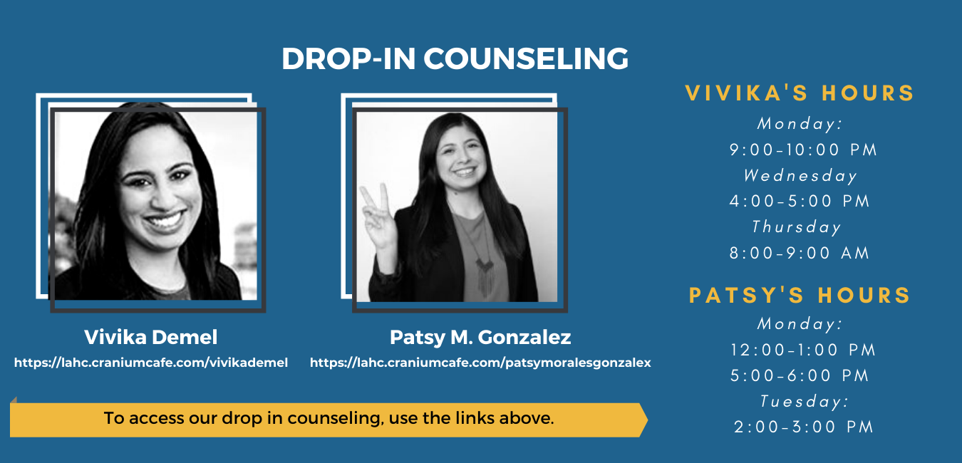 Drop In Counseling Staff