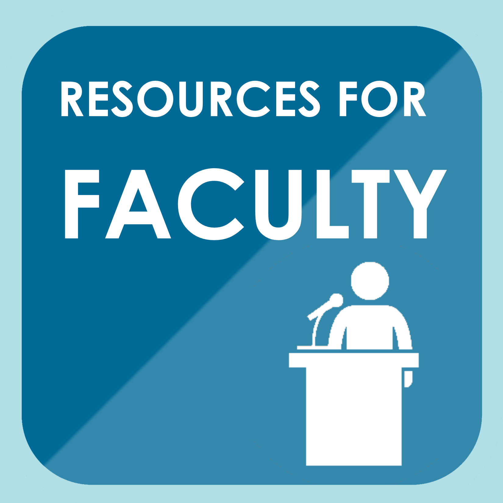 Resources for Faculty Icon