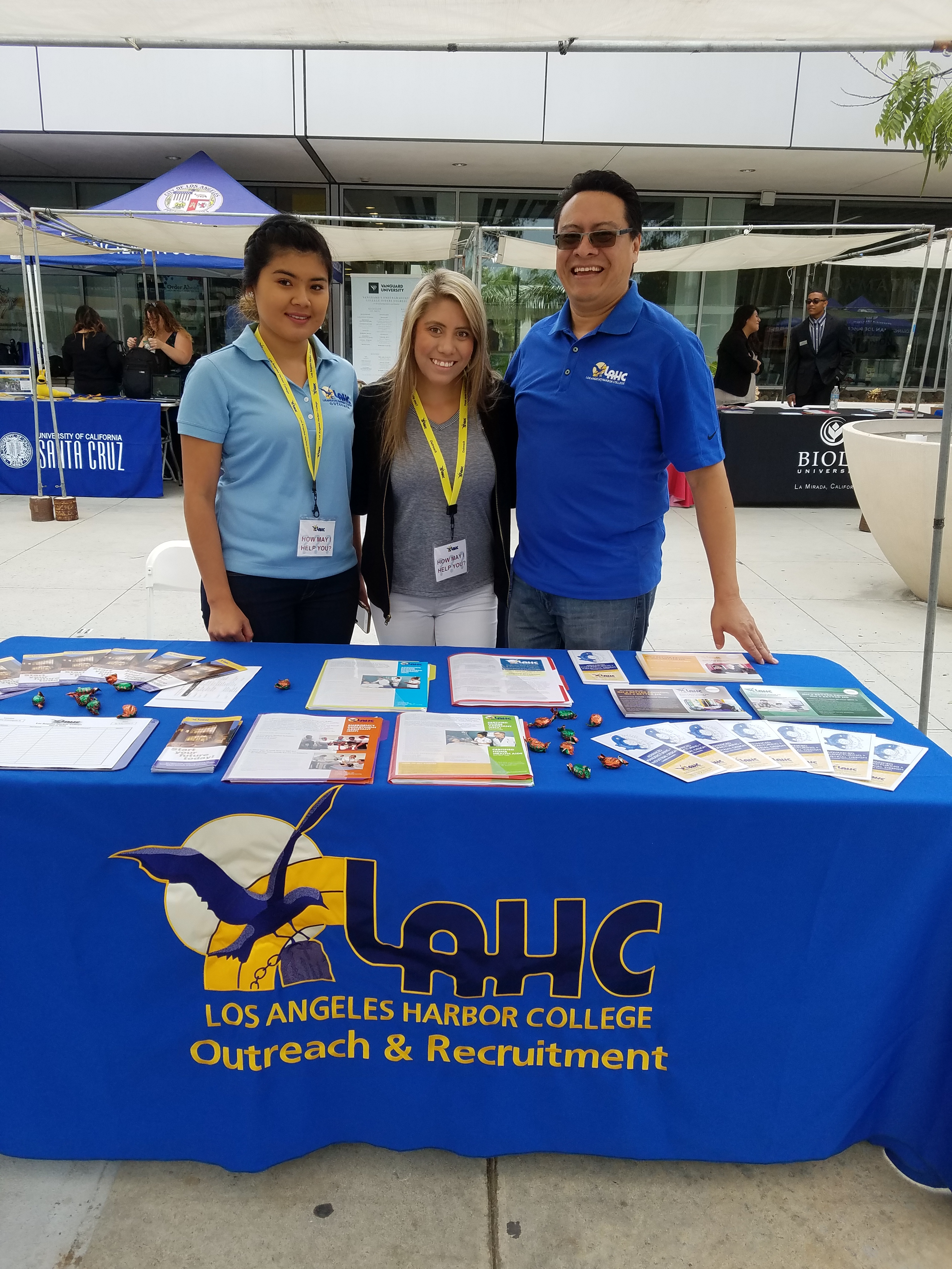 Picture of LAHC Staff at Outreach and Recruitment Event