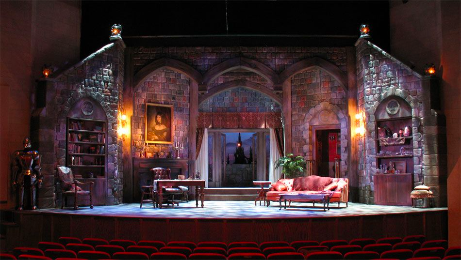 Theater stage set for show