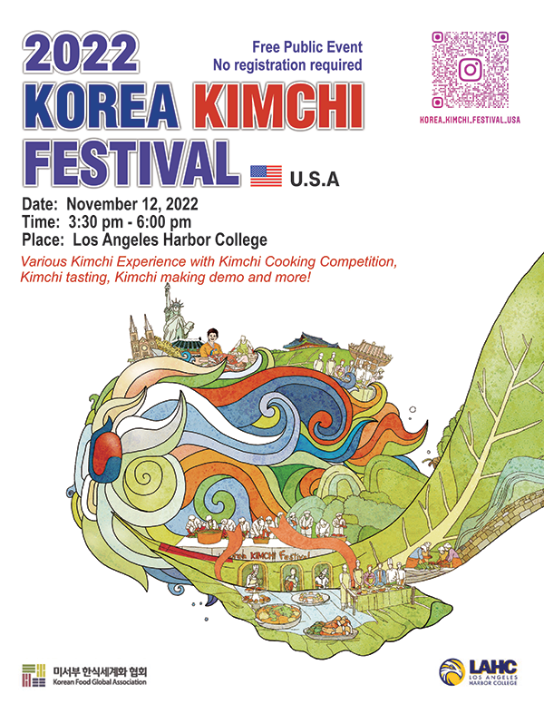 2022 Korea Kimchi Festival November 12, 2022 @3:30pm-6pm