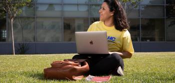 Girl Student in Campus
