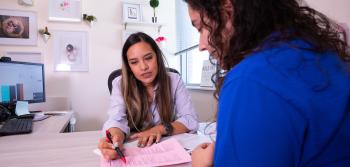 Counselor with Student