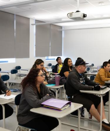 Students and Teacher in Classroom