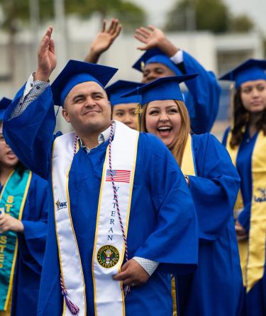 Veteran Students at Graduation