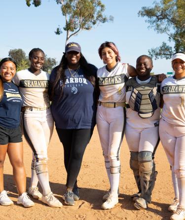 Girls In Softball Camp