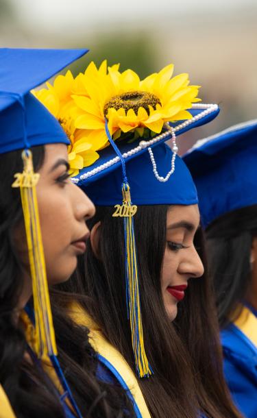 Female Students at Graduation Event