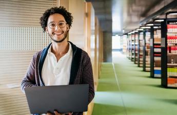 Worker with Computer
