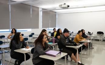 Students and Teacher in Classroom