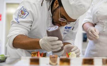 Student In Culinary Arts Class