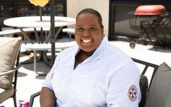 Nursing Student Smiling to Camera