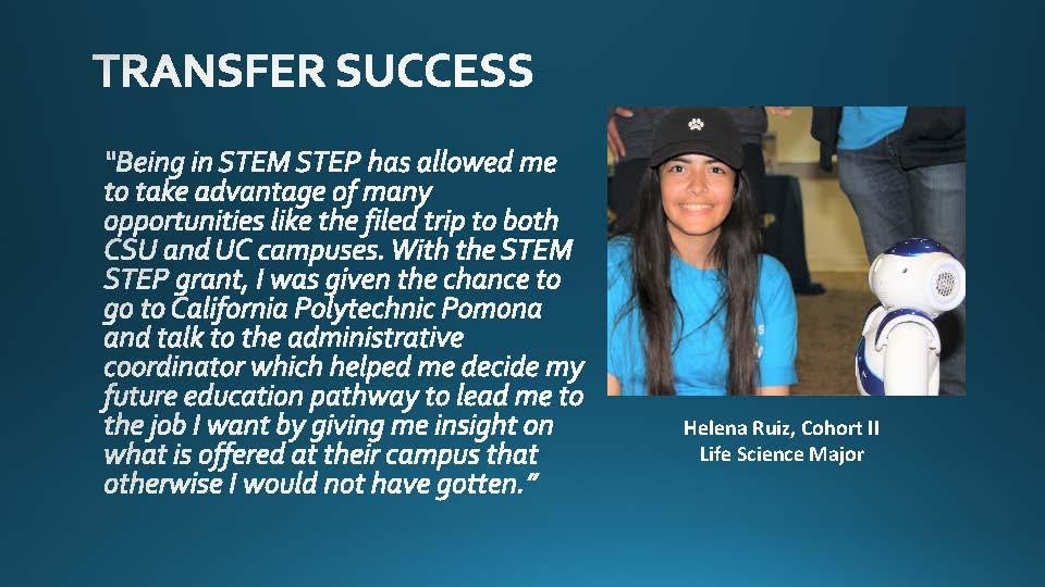 Testimony of Helena Ruiz About Transfer Success