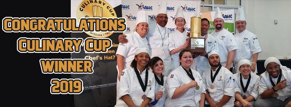 Culinary Team with a Culinary Cup Trophy