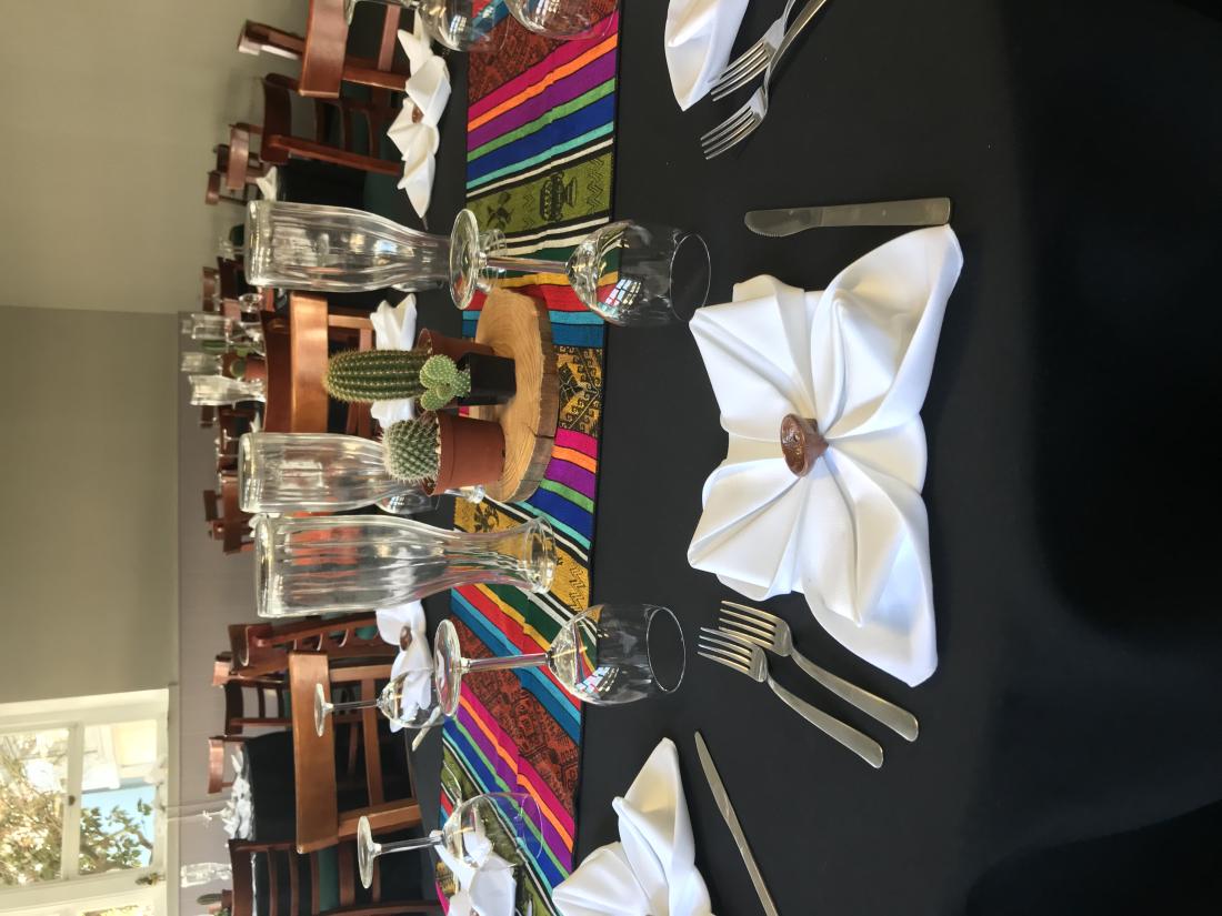 Table Set For a Mexican Meal