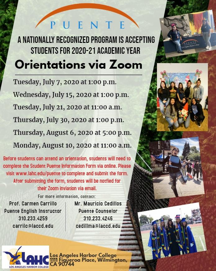 Puente Orientation Flyer