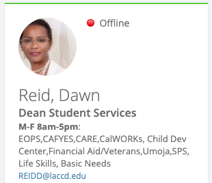 Reid Dawn Contact Info Card
