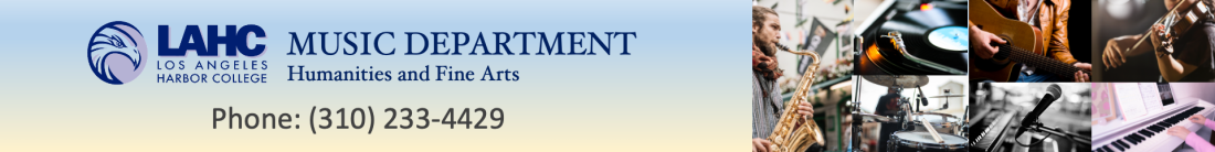 LAHC Music Department Banner