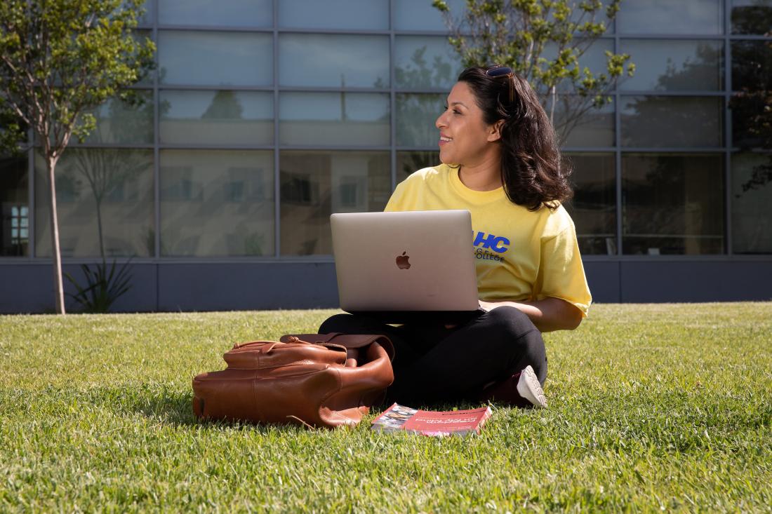 Girl Student in Campus