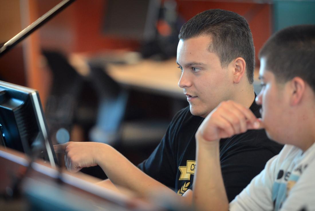 Students Learning on Computer