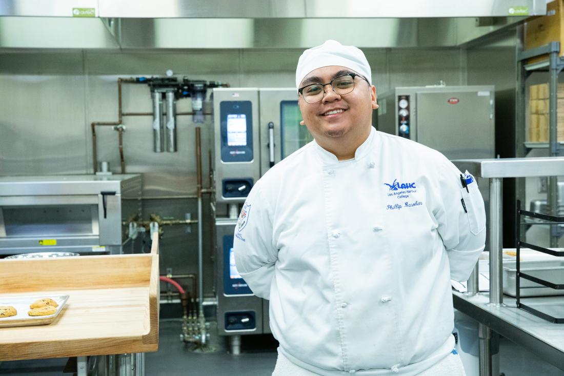 Male Student of Culinary Arts at the Kitchen