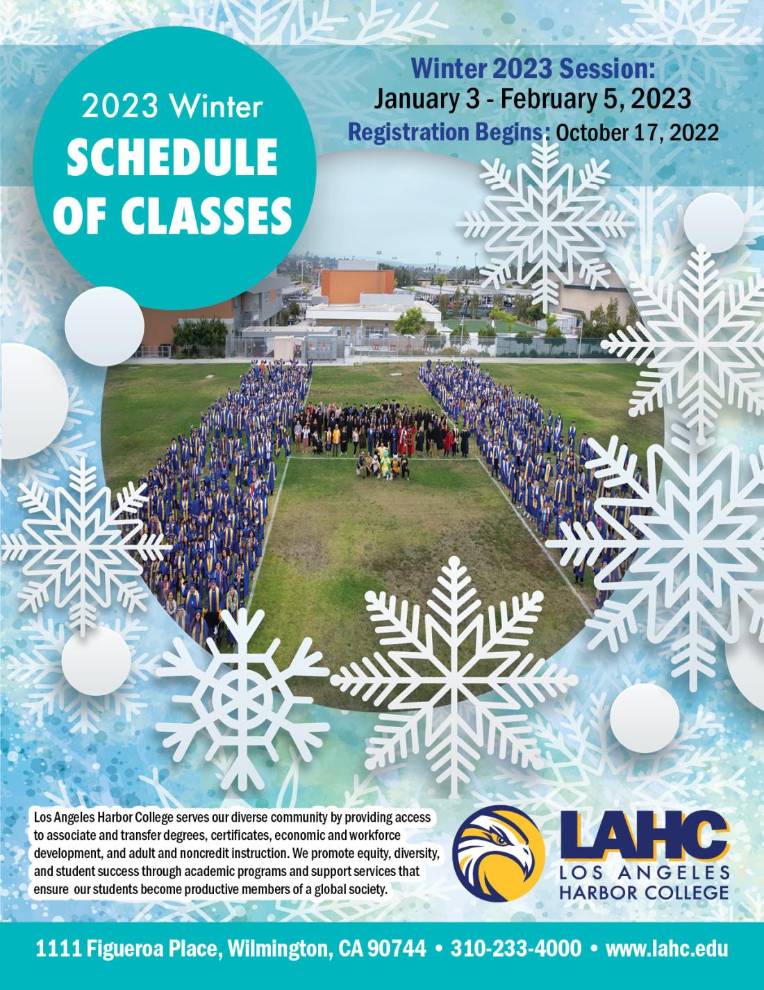 Winter 2023 Class Schedule Cover