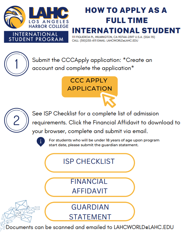 how to apply full time as an international student