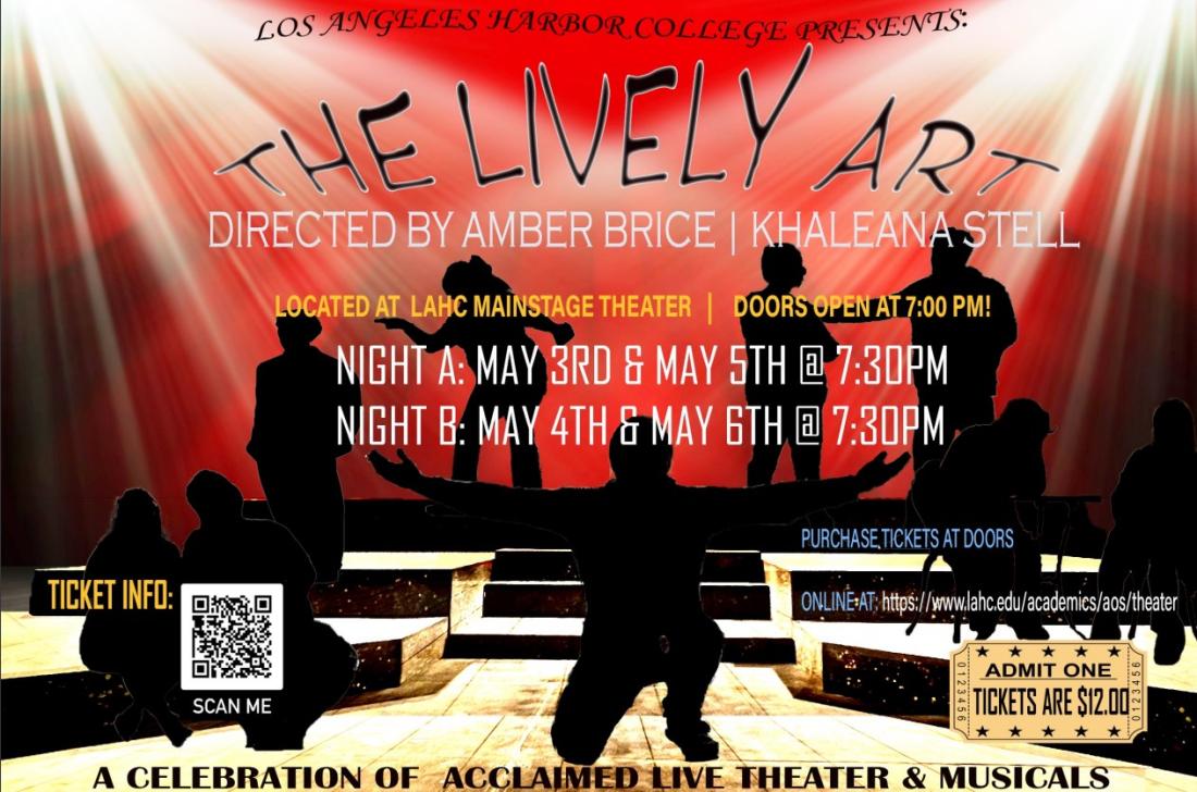 Lively Arts: Night A (May 3rd & May 5th) & Night B (May 4th & May 6th). Performances begin at 7:30pm. Doors at 7pm.