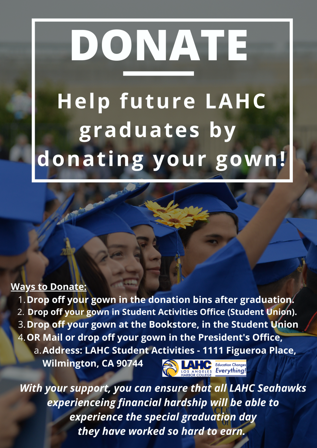 donate your cap and gown