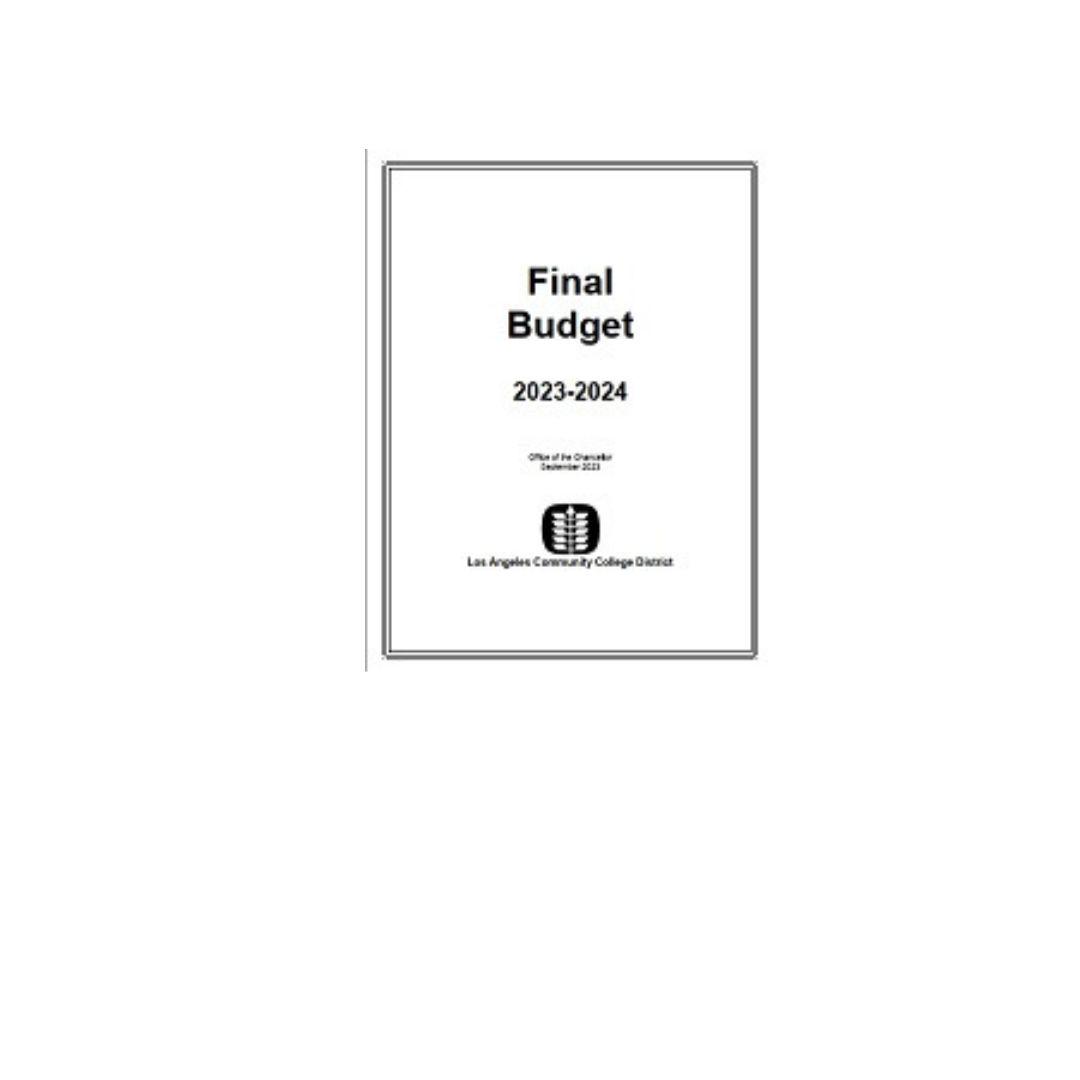 Final Budget Cover