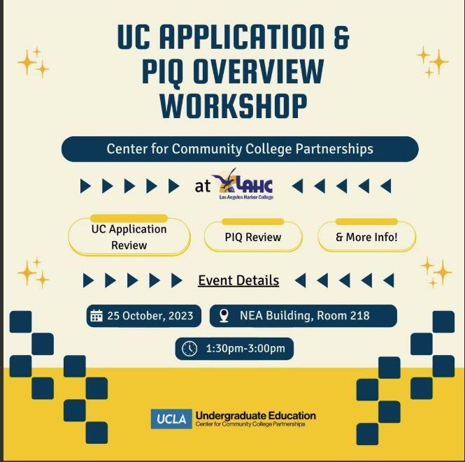 UC Application PIQ Overview Workshop