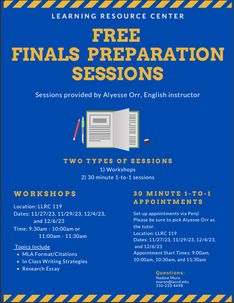 Finals Preparation Sessions