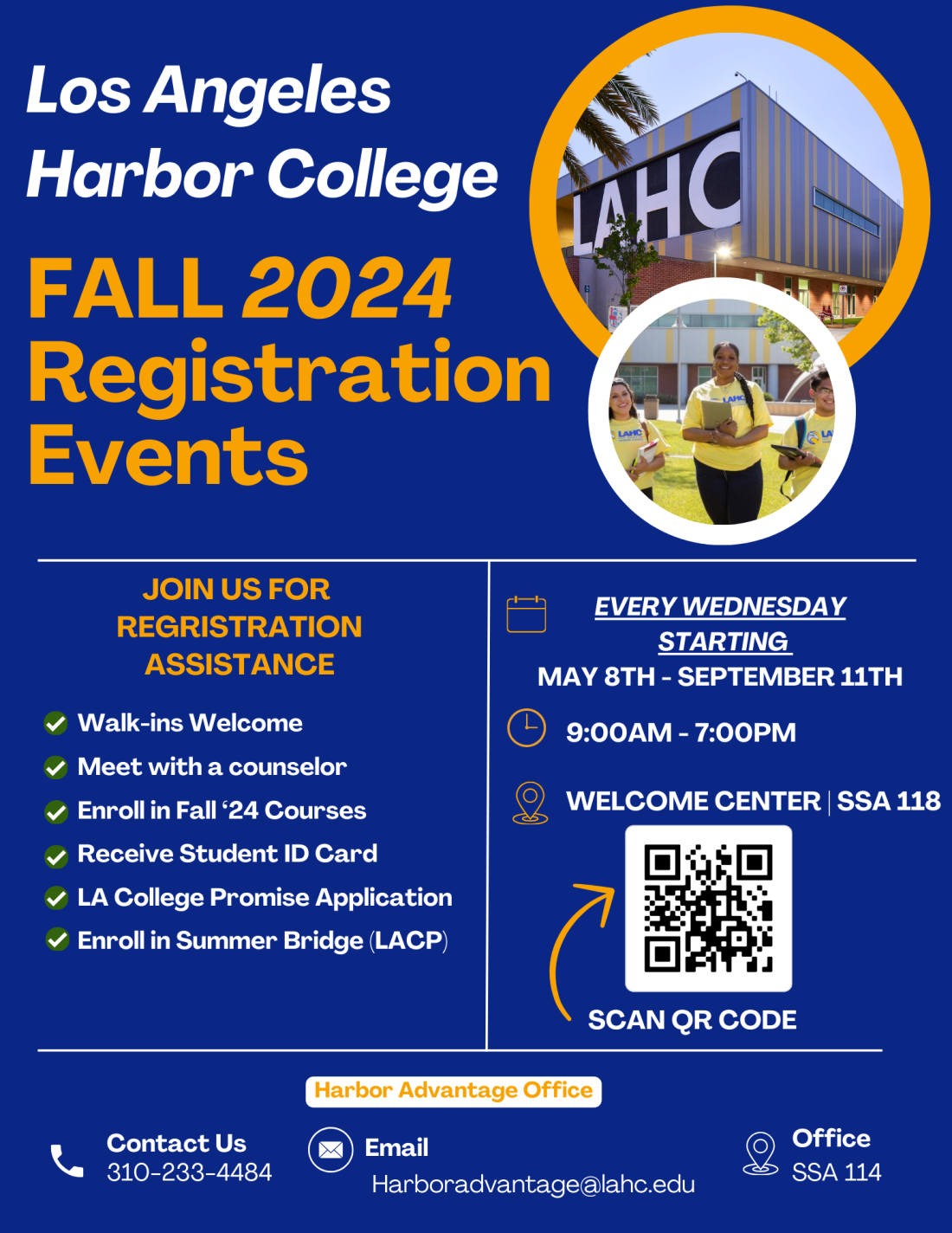 Summer & Fall 2024 Registration Events - Every Wednesday