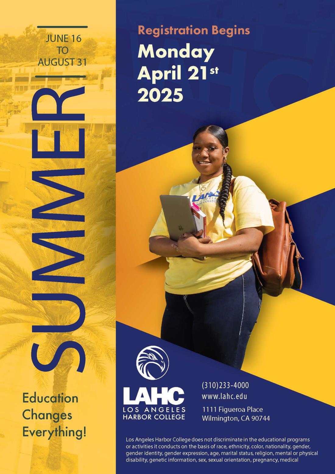 LAHC SUMMER 2025 SCHEDULE COVER