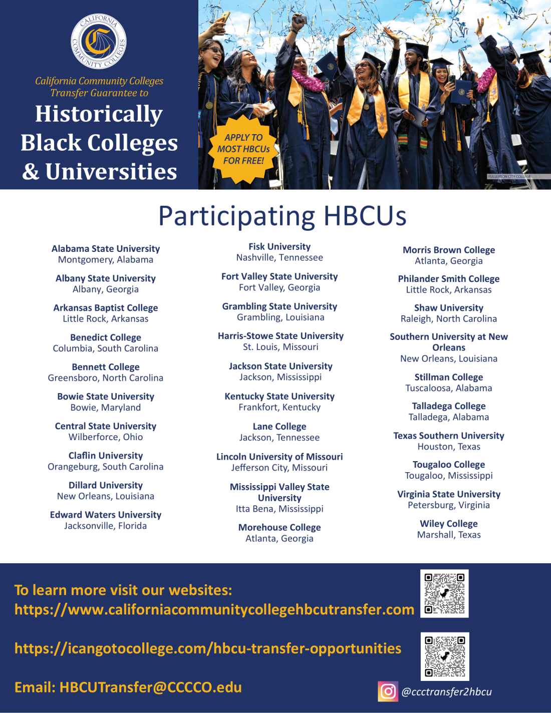 CCC-HBCU Colleges