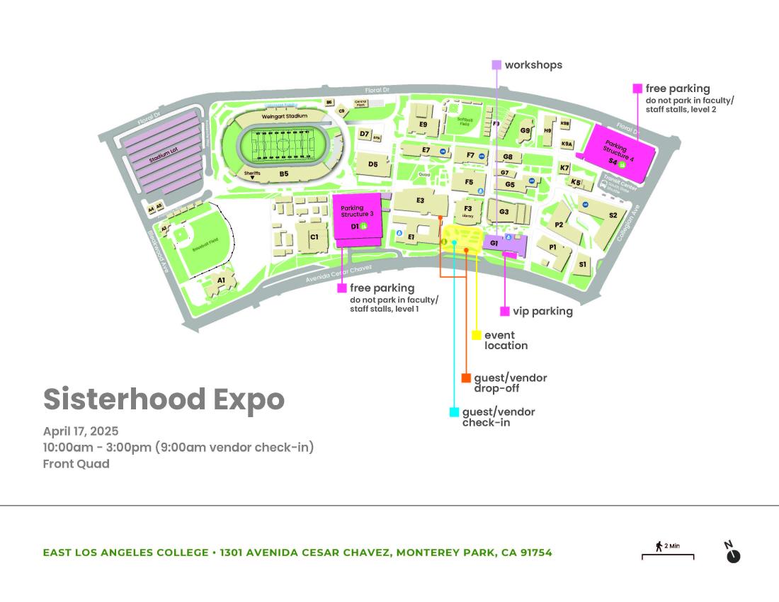 ELAC Sisterhood Expo Visitor Map