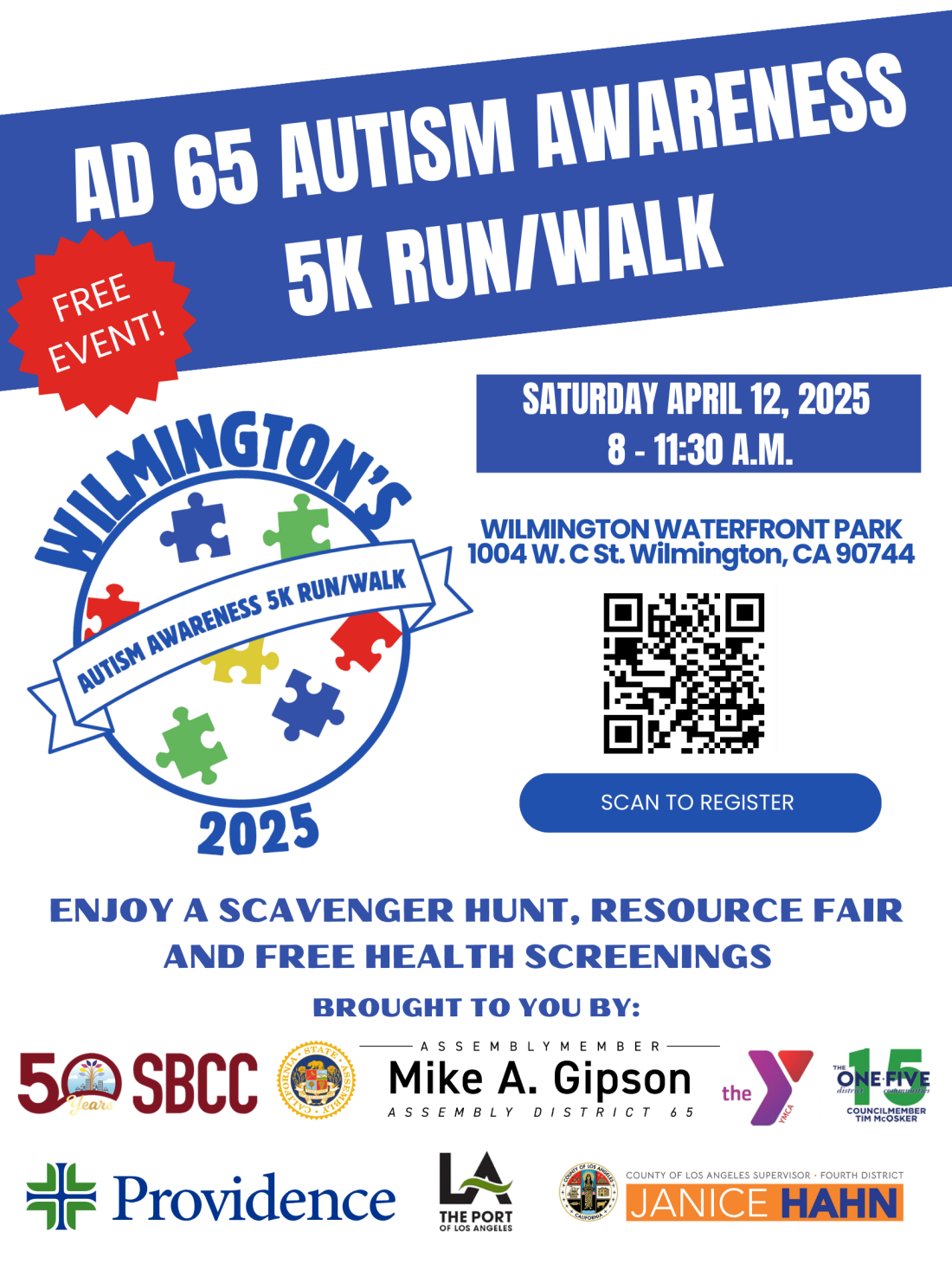 6th Annual Autism Awareness 5K Run/Walk