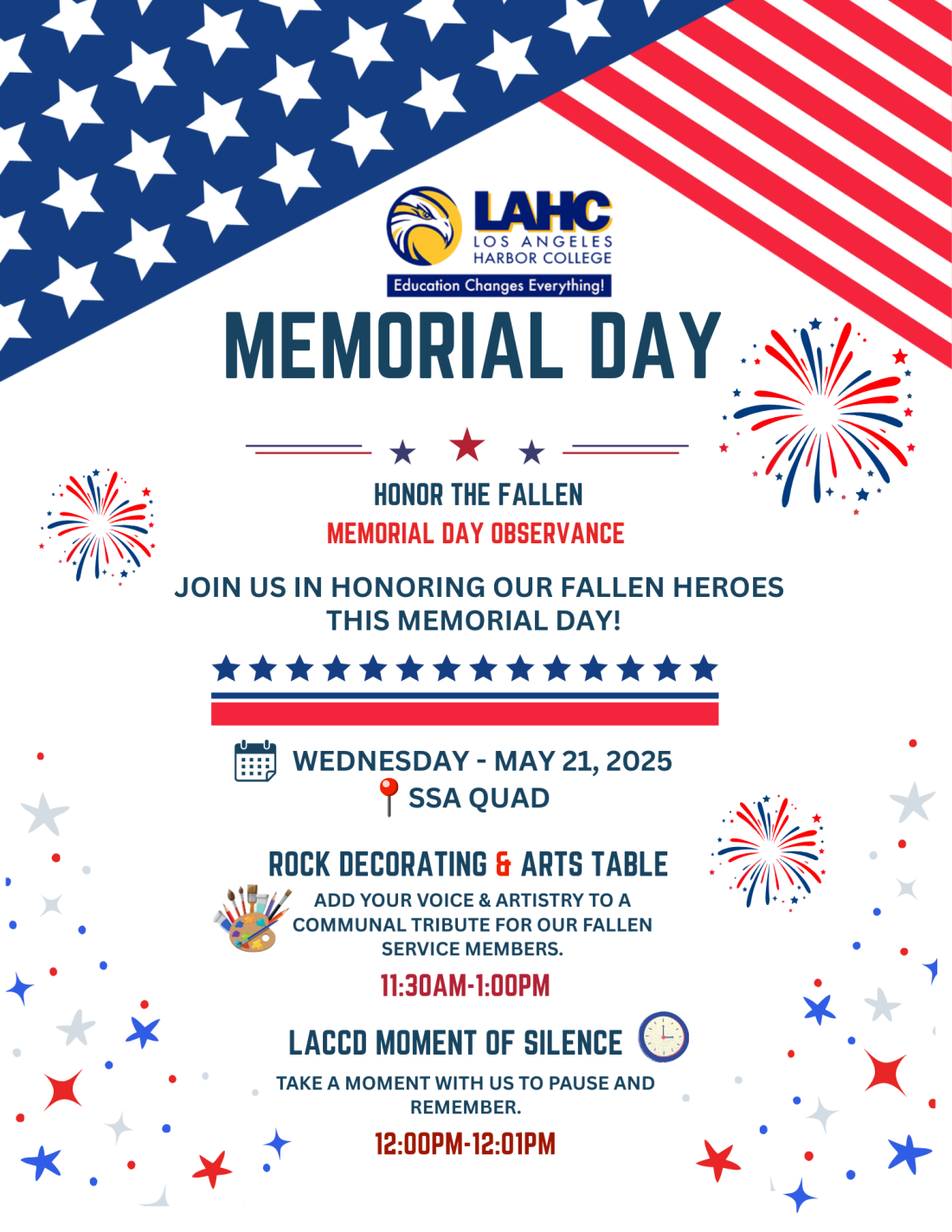 MEMORIAL DAY OBSERVANCE flyer