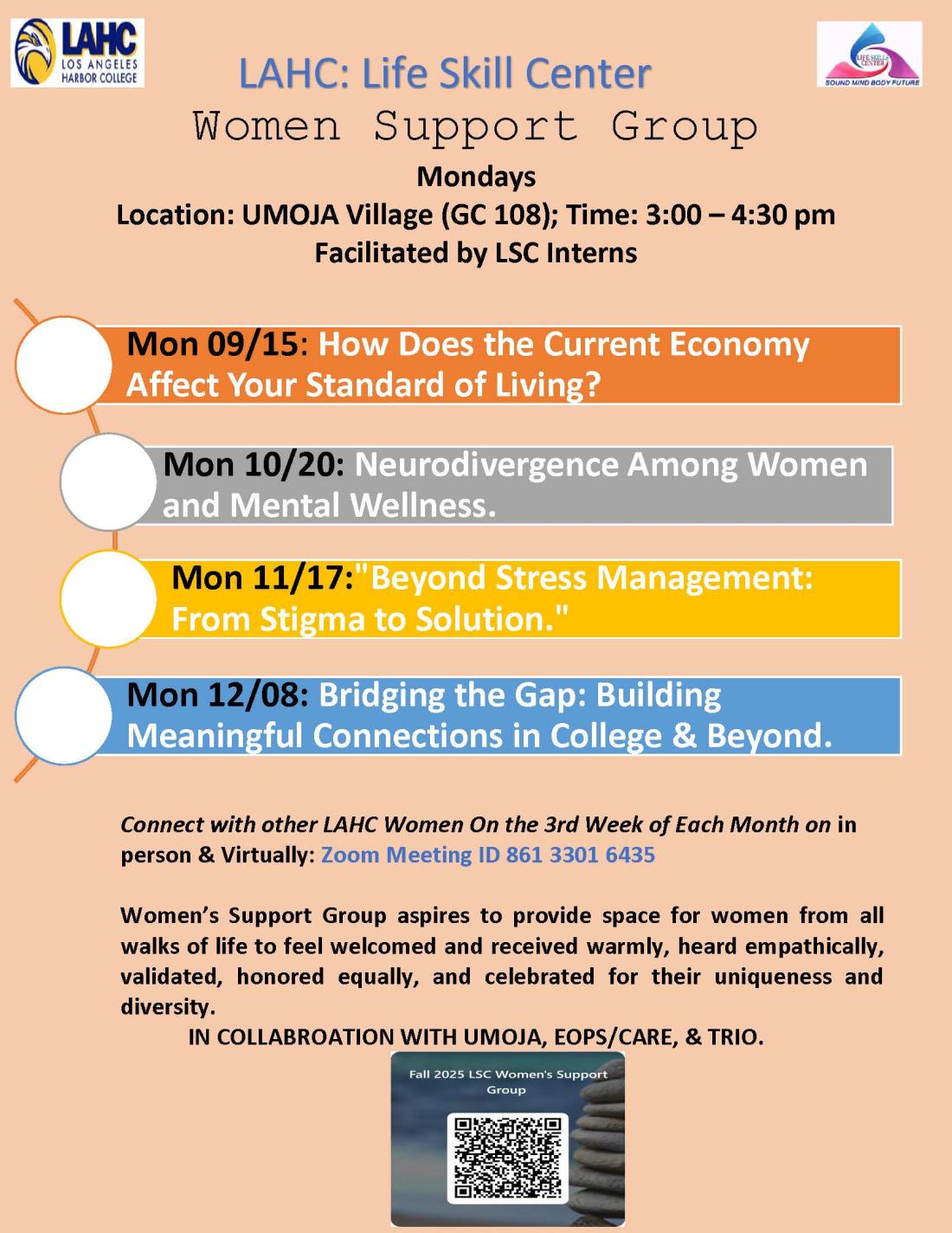 Fall 2025 Women's Group Flyer