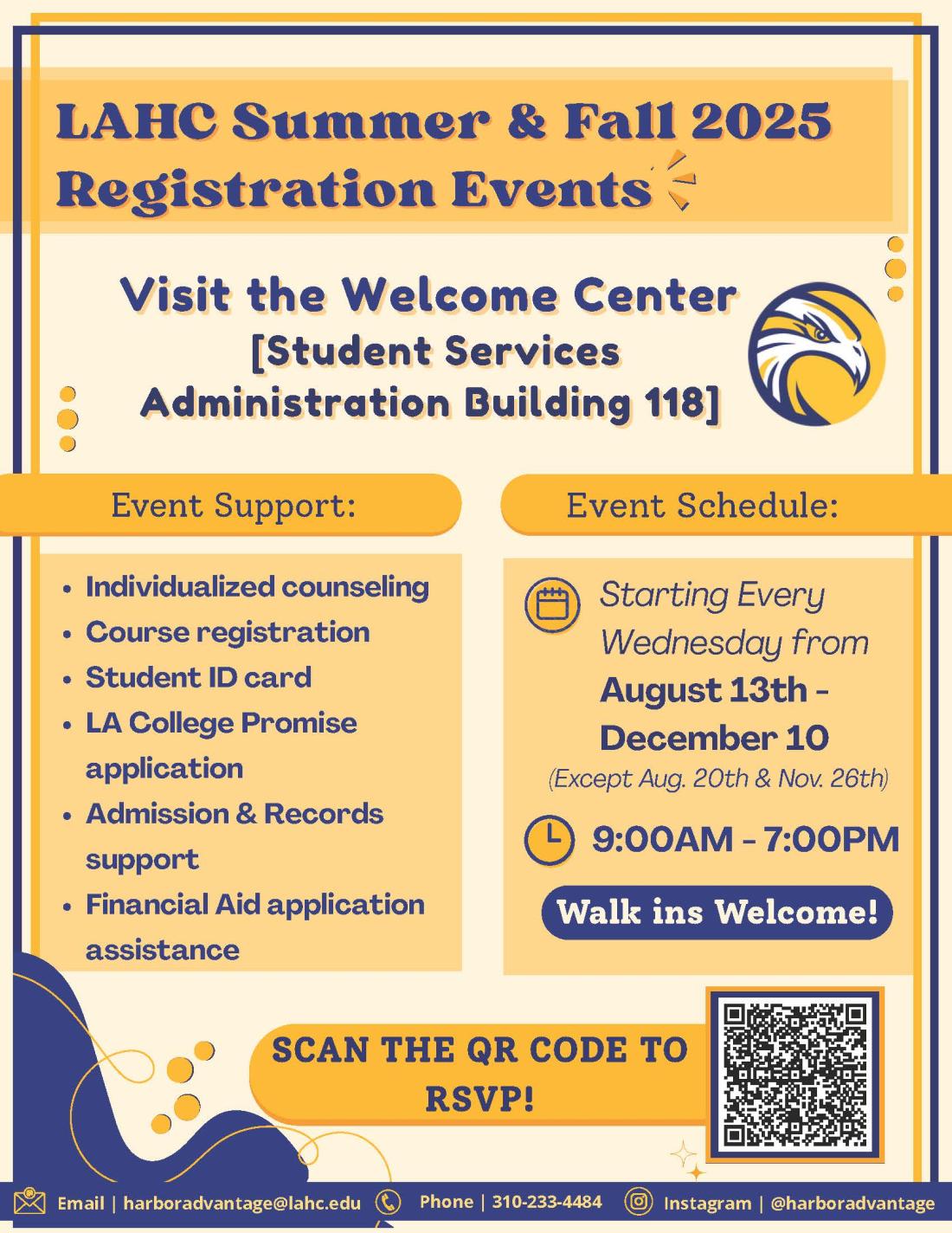 Winter/Spring 2025 Registration Events Flyer HA