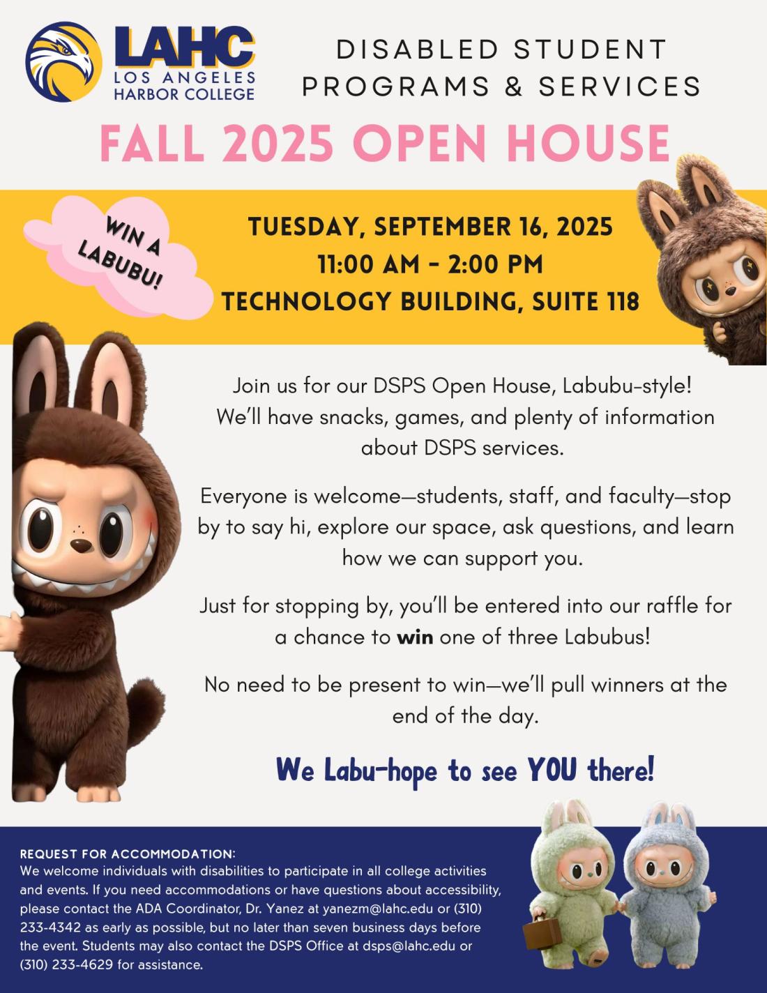 DSPS Open House Flyer Sept 2025 Accessible