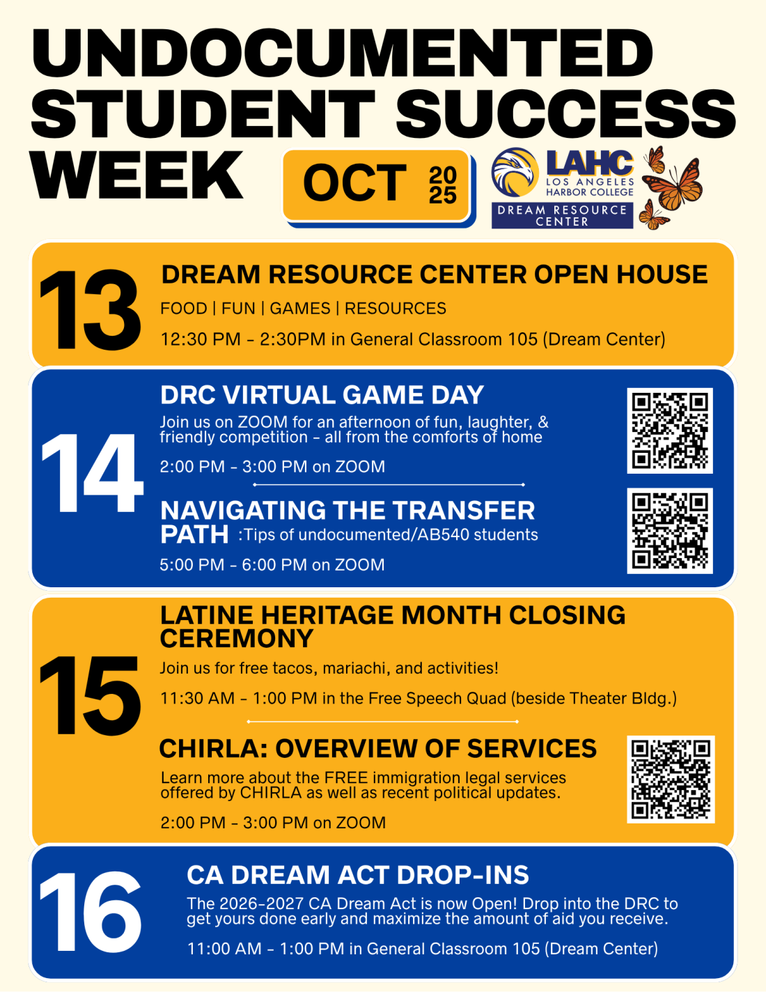Undocumented Student Success Week 2025