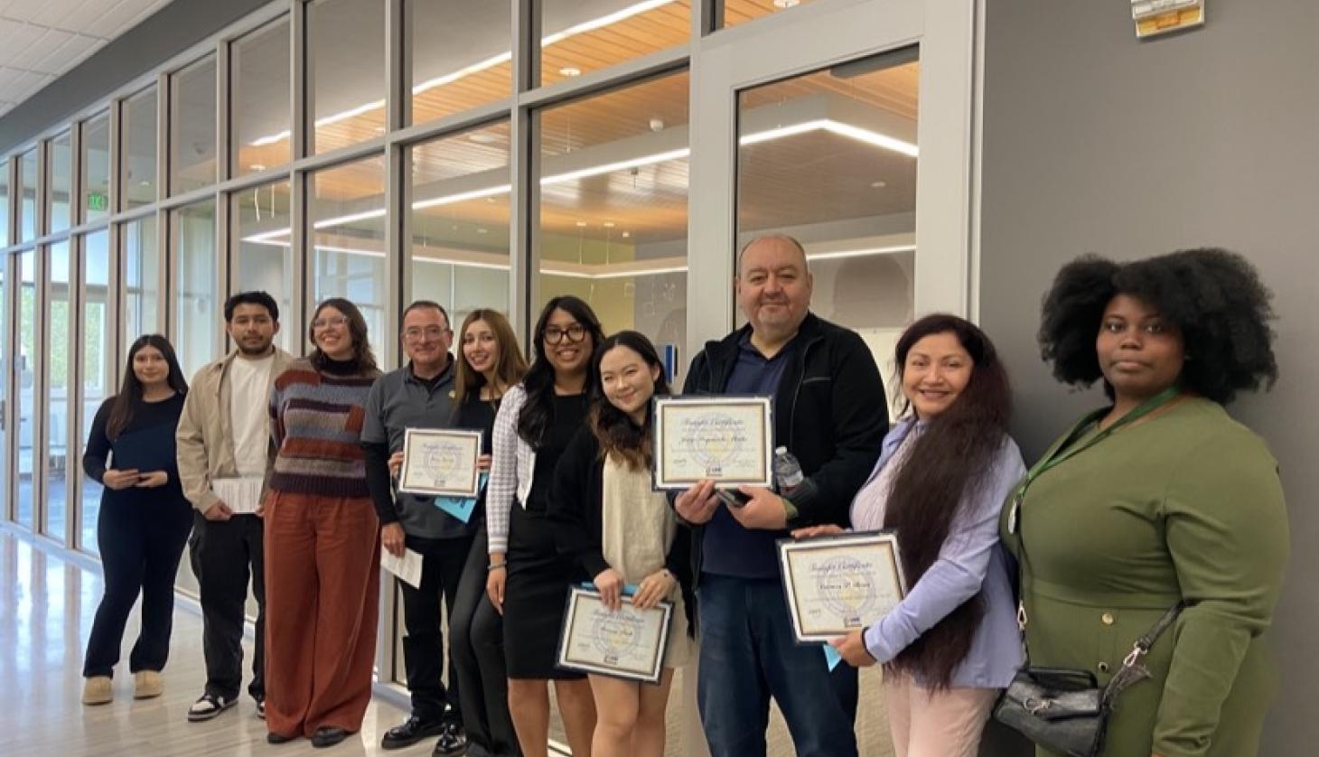 HTP students at the Transfer Recognition Ceremony